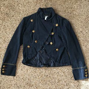 Grifflin Military-Style Jacket with Gold Buttons M